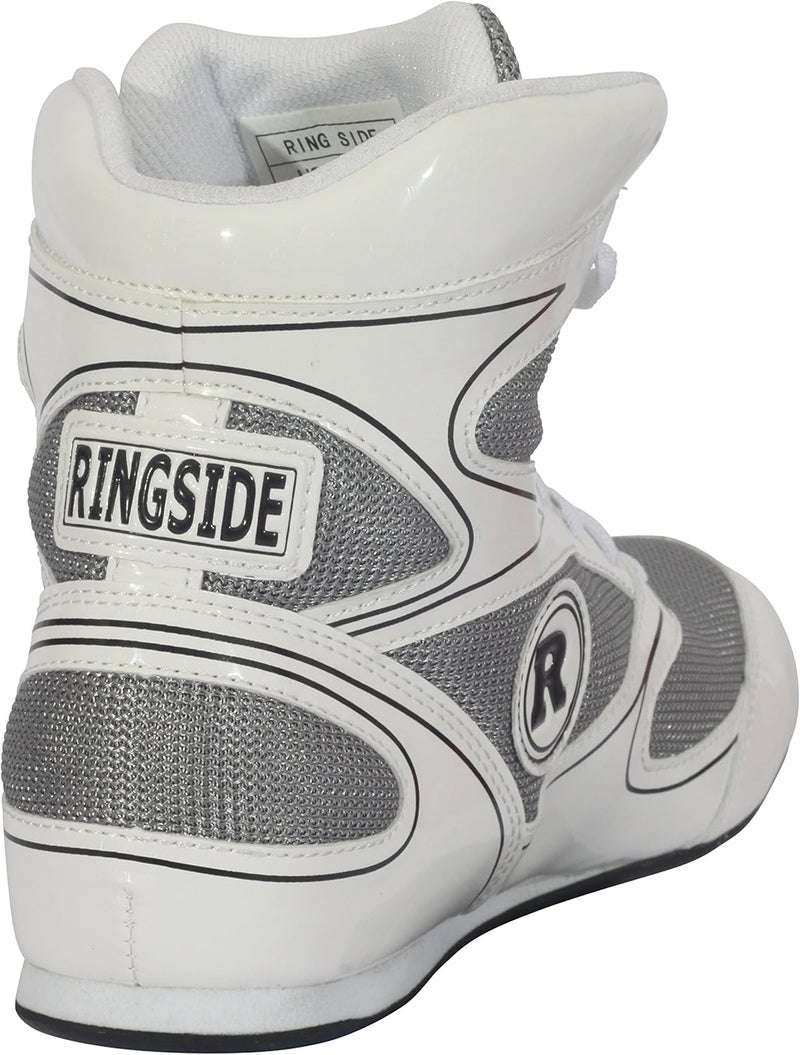 Ringside أحذية الملاكمة غير المهزومة، أحذية جلد صناعي للرجال والنساء، خفيفة الوزن، أحذية كاحل عالية للملاكمة، التمارين، التدريب، والمنافسة، متوفرة بمقاسات مختلفة (2-13) - Image 3